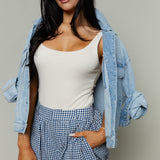 Marlow Gingham Pleated Bubble Shorts