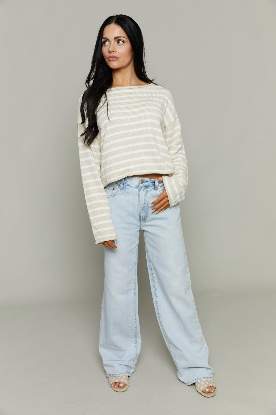 Sansa Striped Pullover Sweater