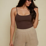 Reina Crinkle Gauze Short