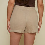 Reina Crinkle Gauze Short