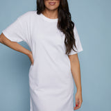 Wyatt Jersey Tee Mini Dress - White