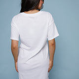 Wyatt Jersey Tee Mini Dress - White