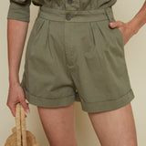 Kyle Long Sleeve Pleated Romper