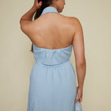 Allie Bow Halter Midi Dress
