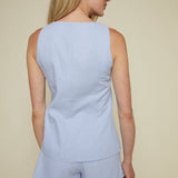 Lottie Sleeveless Linen Vest