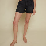 Mimi Denim High Rise A-Line Shorts - Glamour