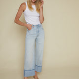 Carson Cuffed Straight Leg Jeans - Sunrise