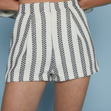 Quincy Striped Tweed Shorts