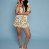 Contessa Tropical Linen Romper