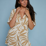 Contessa Tropical Linen Romper