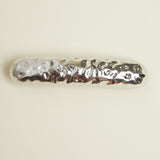 Silver Hammered Bar Barette