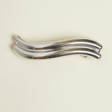 Wavy Silver Barrette