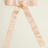 Plaid Scalloped Bow