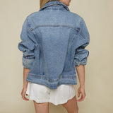 Atlas Oversized Pocket Washed Denim Jacket