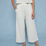 Shelly Knit Eyelet Ankle Pants