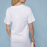 Wyatt Jersey Tee Mini Dress - White