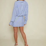 Adrianne Button Up Collared Mini Dress