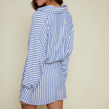 Adrianne Button Up Collared Mini Dress