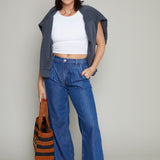 Polly Wide Leg Denim Trousers