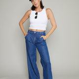 Polly Wide Leg Denim Trousers