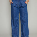 Polly Wide Leg Denim Trousers