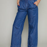 Polly Wide Leg Denim Trousers