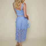 Meg Crochet Lace Midi Skirt