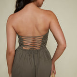Kate Strappy Back Dress - Driftwood
