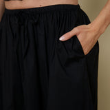 Macky Poplin Maxi Skirt - Noir