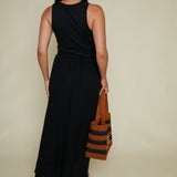 Claire Modal Rib Midi Dress - Black