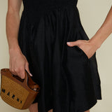 Blanca Shirred Mini Dress