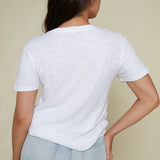 Lindsey Slub Tee - White