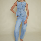 Benny Fitted Denim Vest