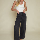 Denver High Rise Relaxed Bowed Leg Jeans - Zen