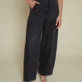 Denver High Rise Relaxed Bowed Leg Jeans - Zen