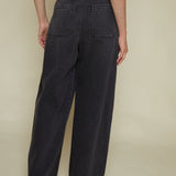 Denver High Rise Relaxed Bowed Leg Jeans - Zen