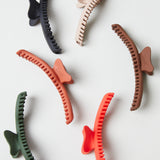 Matte Wavy Hair Clip- Black