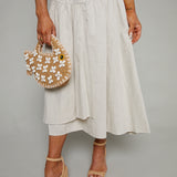 Anna Drop Waist Midi Dress
