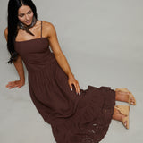 Monroe Embroidered Maxi Dress