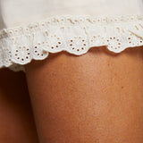 Amanda Embroidered Lace Trim Shorts