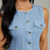 Zelda Sleeveless Peplum Vest
