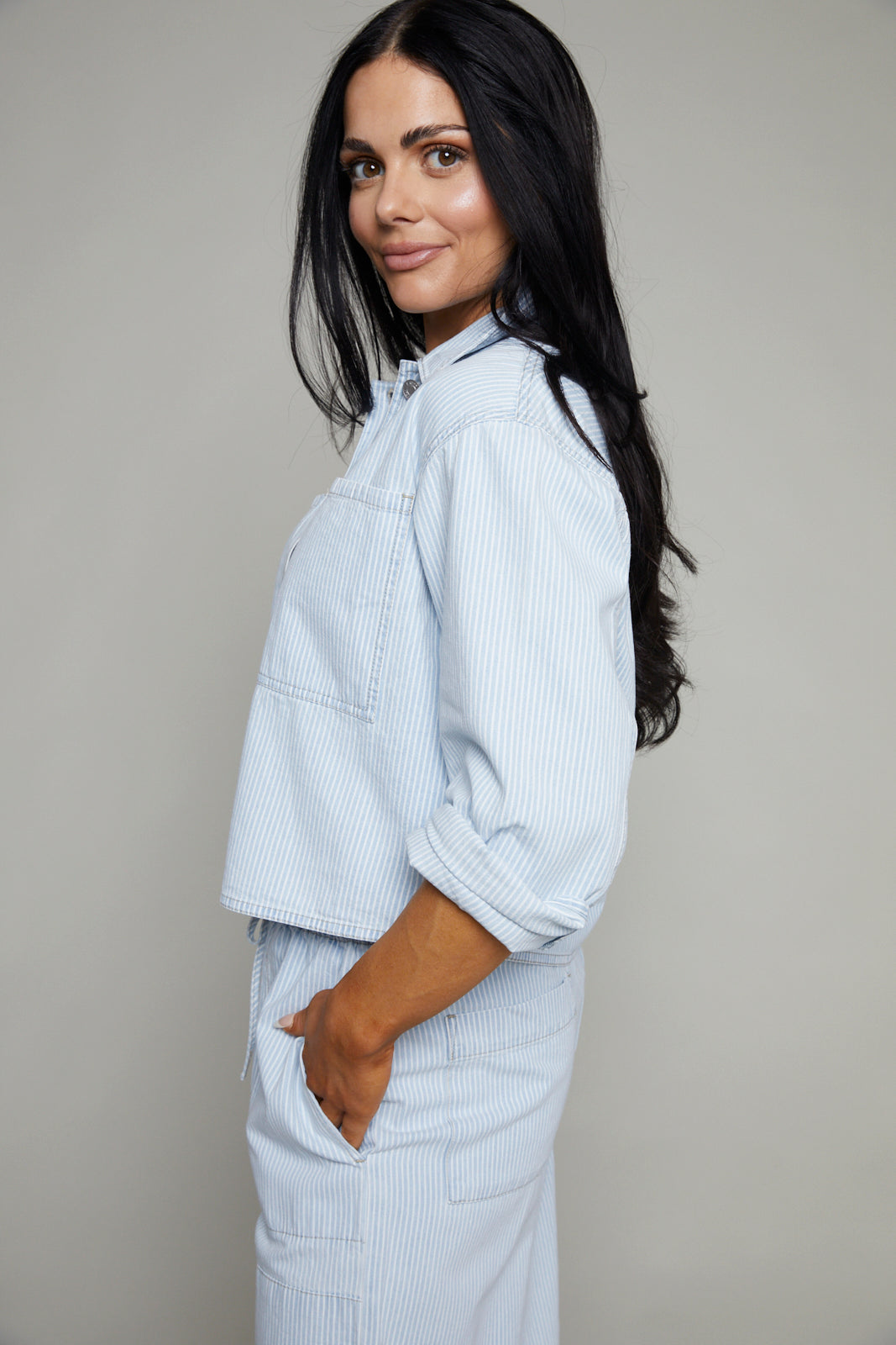 Rachel Soft Denim Railroad Jacket