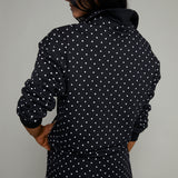 Fawn Relaxed Collared Polka Dot Sweatshirt
