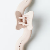 Matte Wavy Hair Clip- Champagne