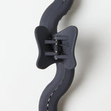 Matte Wavy Hair Clip- Black