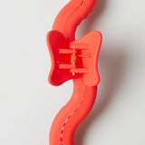 Matte Wavy Hair Clip- Haute Red