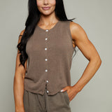 Jayla Linen Knit Tank Vest