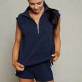 Finley Sleeveless Sweatshirt - Eclipse