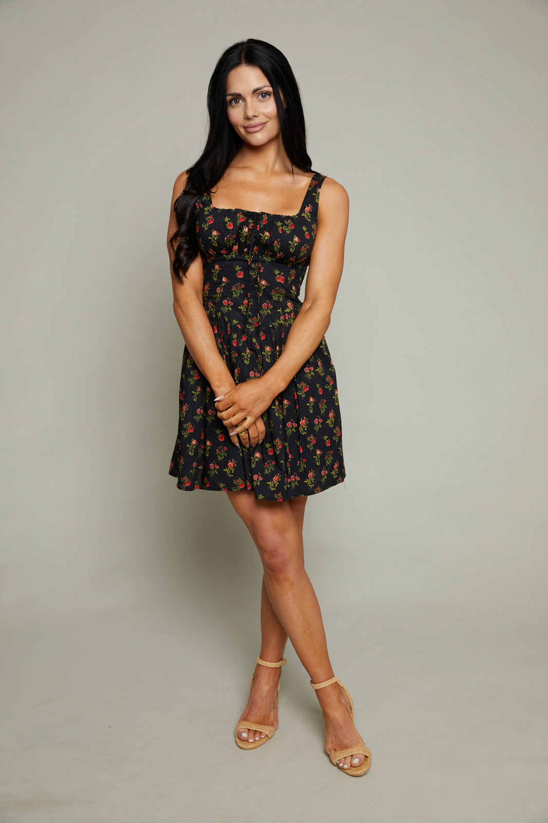 Ferris Floral Corset Mini Dress