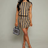 Esme Striped Mini Skirt